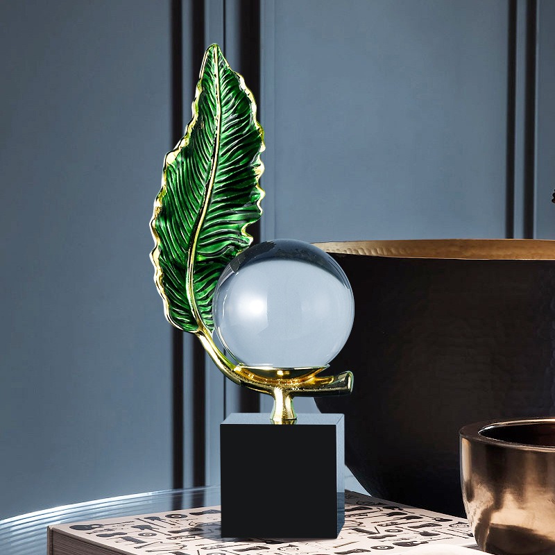 Decor quả cầu pha lê trong suốt