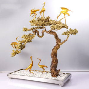 Đồ decor cao cấp đàn cò dạo chơi