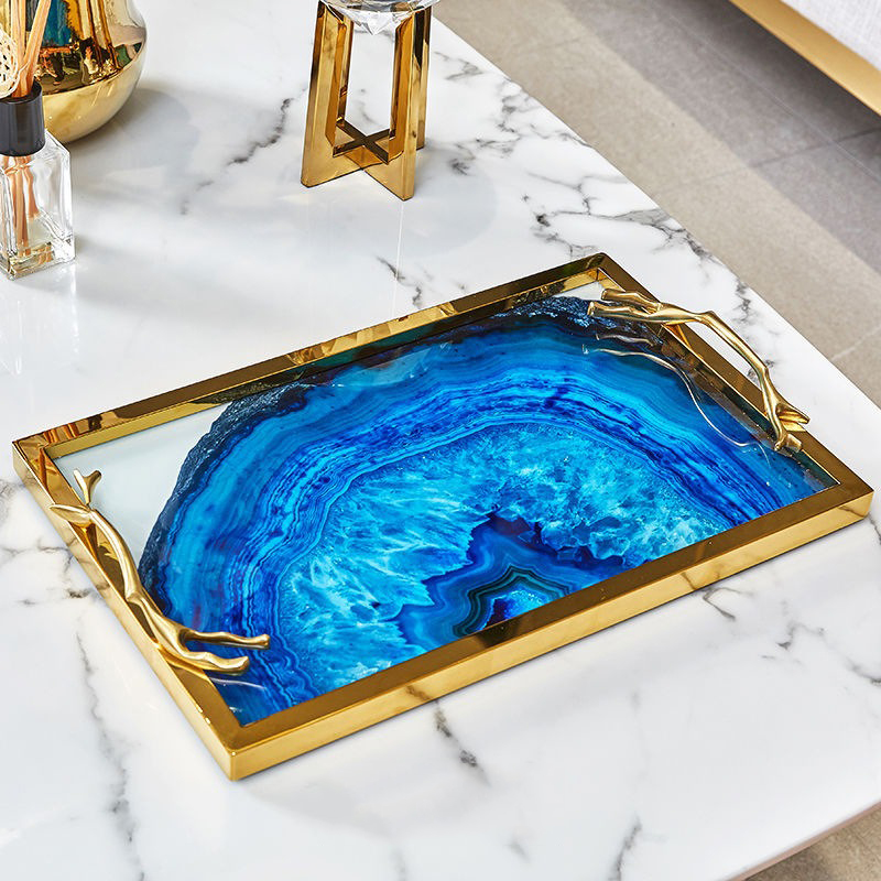 khay-dung-tra-banh-decor-2 Khay đựng trà bánh bằng đá mã não