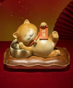 Mèo thần tài bằng đồng