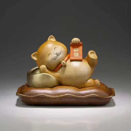 Mèo thần tài bằng đồng