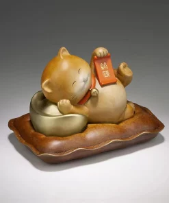 Mèo thần tài bằng đồng