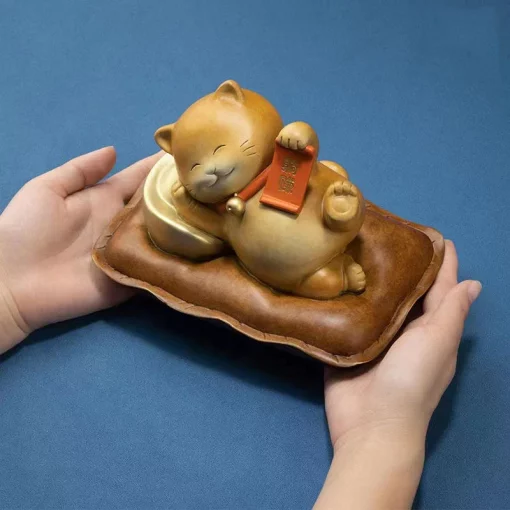 Mèo thần tài bằng đồng