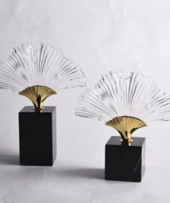 Mô hình lá bạch quả bằng thủy tinh