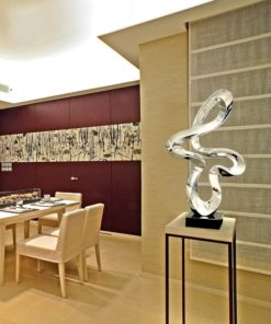 Mô hình trìu tượng mạ điện trang trí sảnh khách sạn