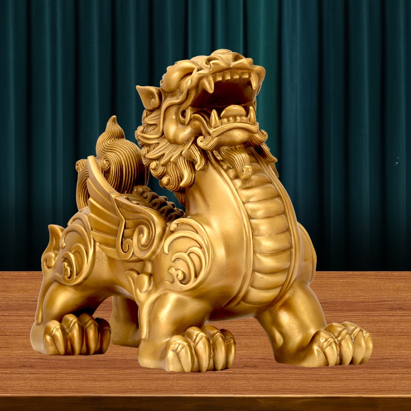 Tượng Tỳ Hưu phong thủy bằng đồng Tượng Tỳ Hưu phong thủy bằng đồng