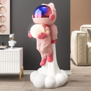 Phi hành gia cầm bóng cưỡi tên lửa