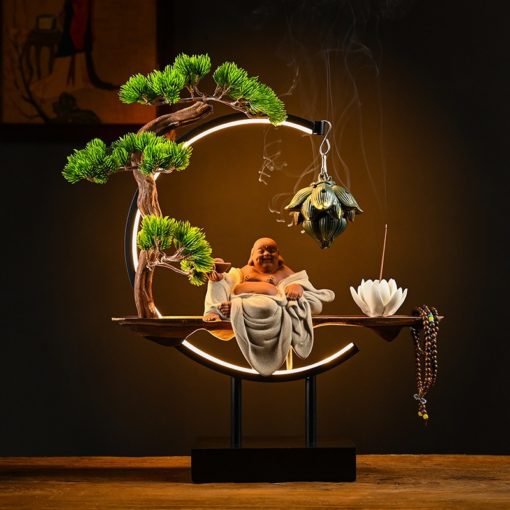 Thác khói trầm hương Phật thờ tại gia