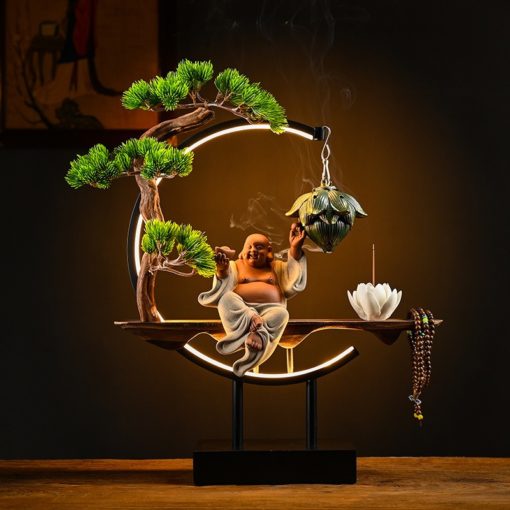Thác khói trầm hương Phật thờ tại gia