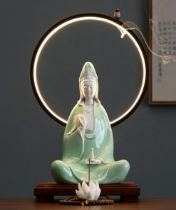 Thác khói trầm hương Phật Tây Phương Tam Thánh