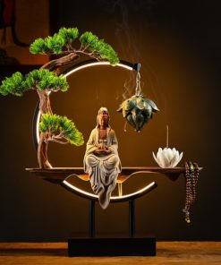 Thác khói trầm hương tượng Quan Âm phong thủy