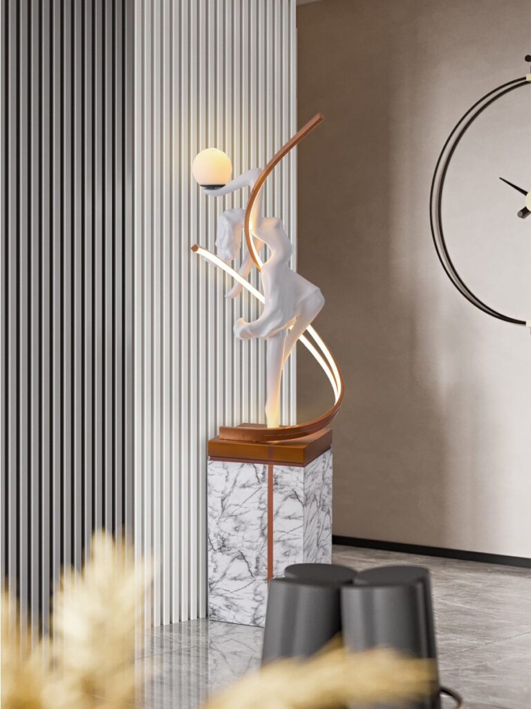 Tượng đèn cô gái khiêu vũ