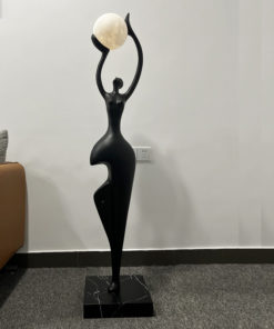 Tượng đèn mạ điện sang trọng