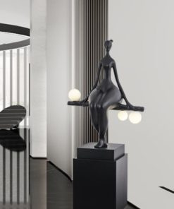 Tượng điêu khắc nghệ thuật kết hợp đèn trang trí