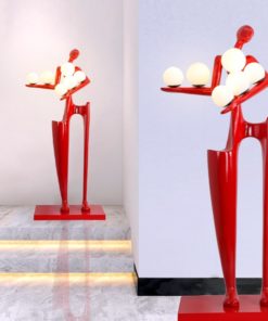 Tượng điêu khắc ôm đèn