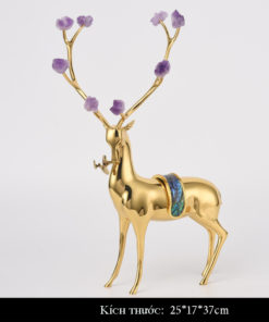 Tượng hươu nghệ thuật bằng đồng