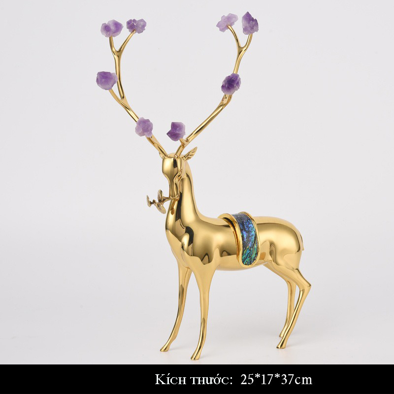 Tượng hươu nghệ thuật bằng đồng