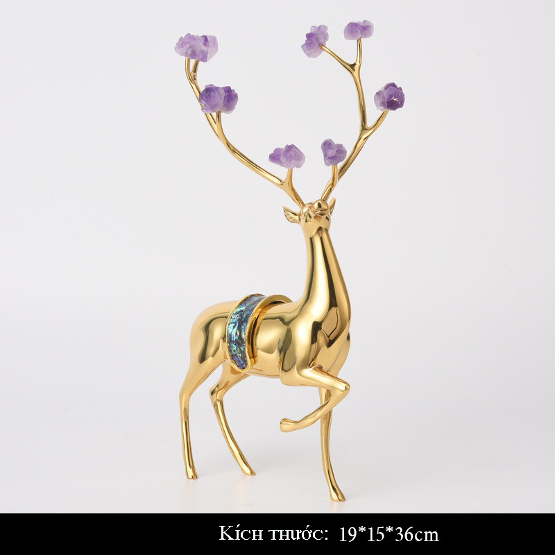 Tượng hươu nghệ thuật bằng đồng