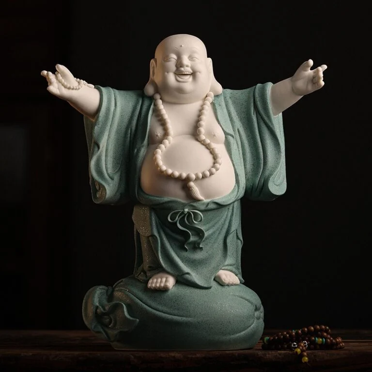Tượng Phật Di Lặc bằng gốm Tượng Phật Di Lặc bằng gốm