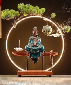 Thác khói xông trầm hương Quan Âm Bồ Tát