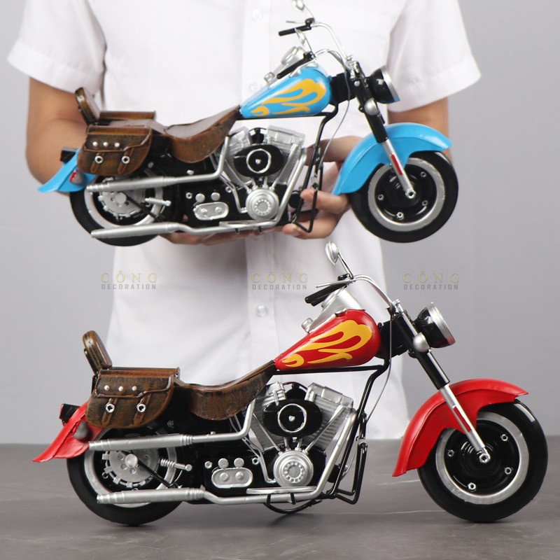 Mô hình xe máy Harley cổ điển CD256 Mô hình xe máy Harley cổ điển CD256
