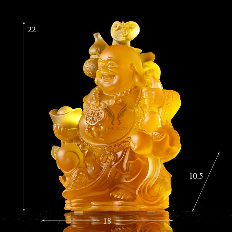 Tượng Di Lặc vui vẻ decor CD1221