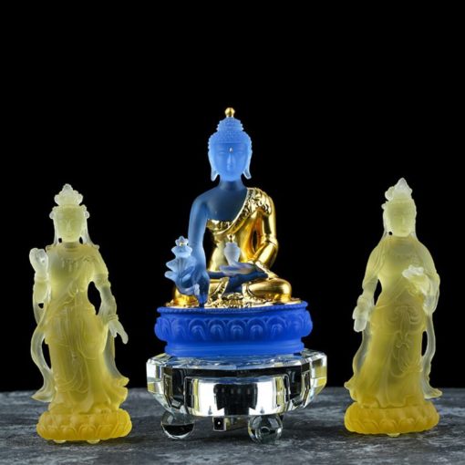 Tượng Nhật Quang Nguyệt Quang Bồ Tát decor CD1226