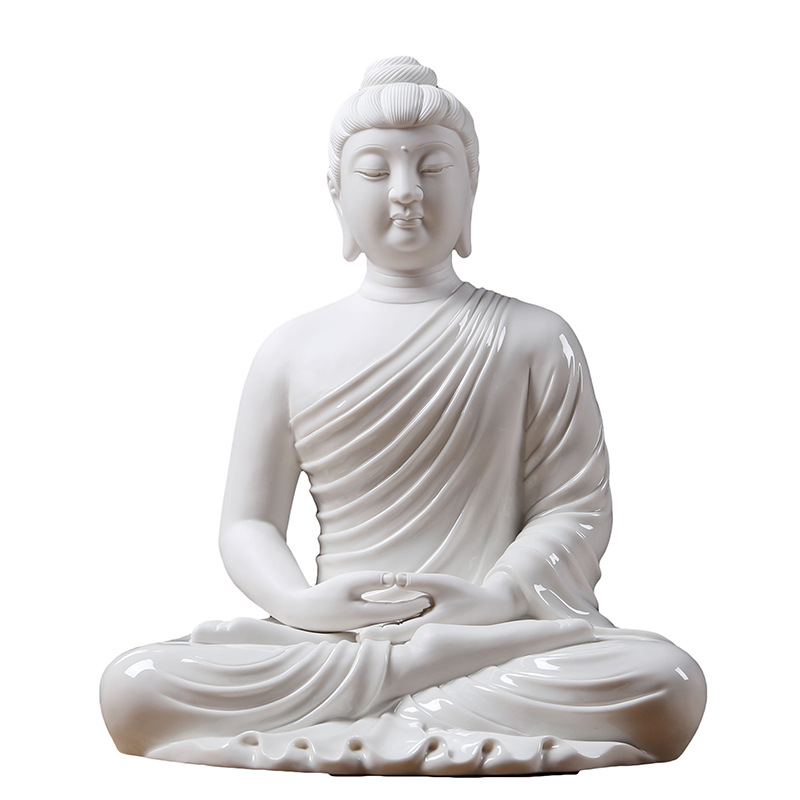 Tuong Phat A Di Da decor CD1133 1 Tượng Phật Thích Ca bằng gốm đẹp CD1133