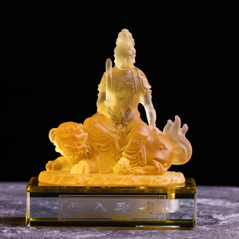 Tượng Văn Thù và Phổ Hiền Bồ Tát CD1232 Tượng Văn Thù và Phổ Hiền Bồ Tát CD1232