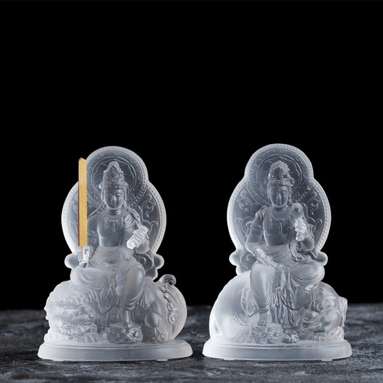 Tượng Văn Thù và Phổ Hiền Bồ Tát decor CD1236 Tượng Văn Thù và Phổ Hiền Bồ Tát decor CD1236