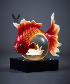 Qủa cầu pha lê kèm đèn led trang trí