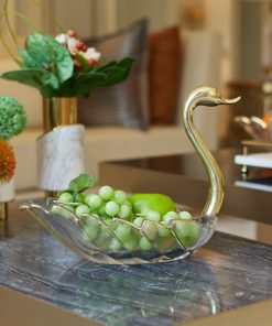 Đĩa trái cây hình thiên nga