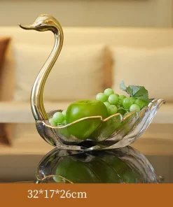 Đĩa trái cây hình thiên nga