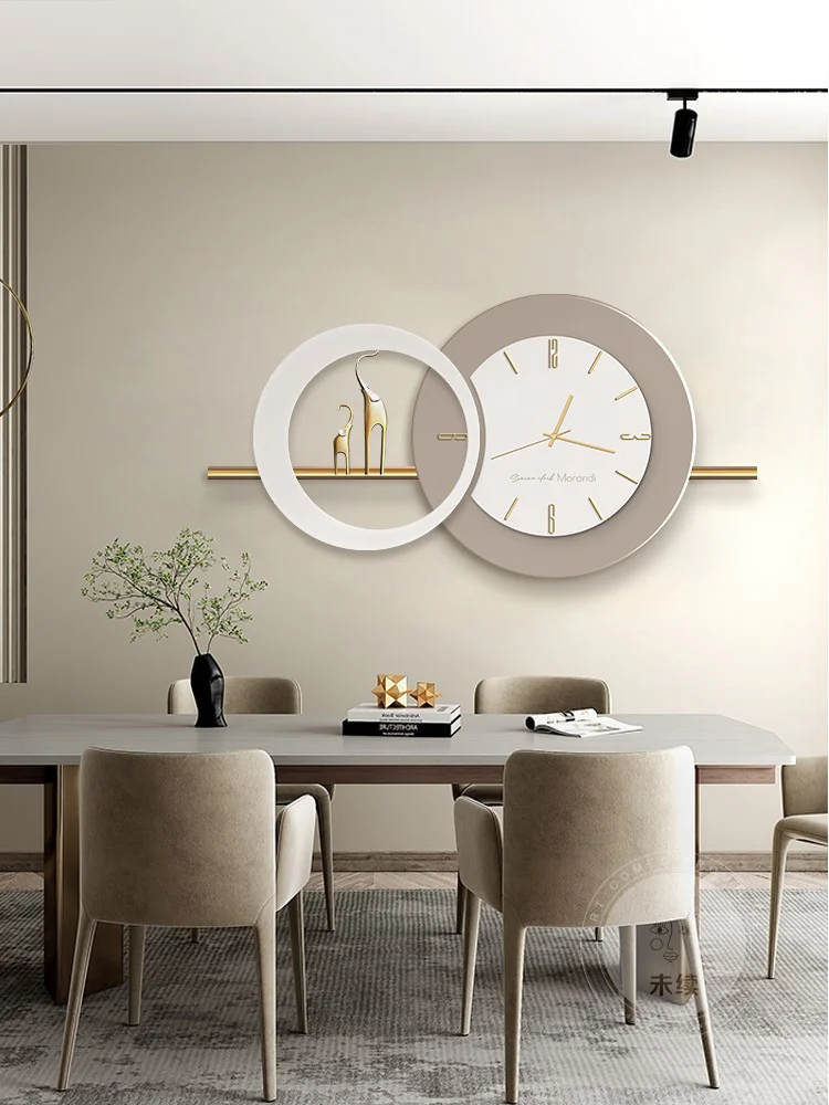 dong-ho-treo-phong-khach-doi-voi-2 Đồng hồ treo phòng khách đôi voi như ý