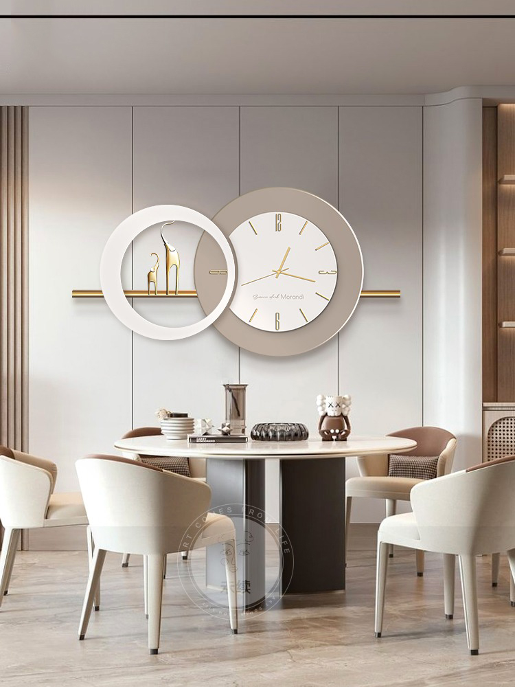 dong-ho-treo-phong-khach-doi-voi-5 Đồng hồ treo phòng khách đôi voi như ý