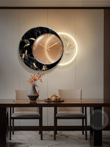 Đồng hồ treo tường 9 con cá cao cấp