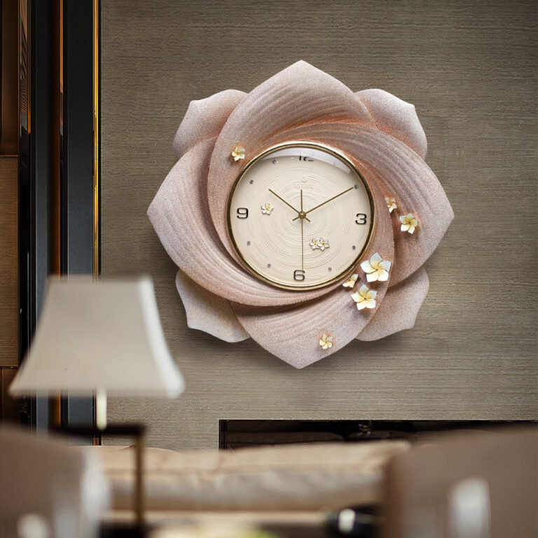 Đồng hồ treo tường hình bông hoa CD1348 Đồng hồ treo tường hình bông hoa CD1348