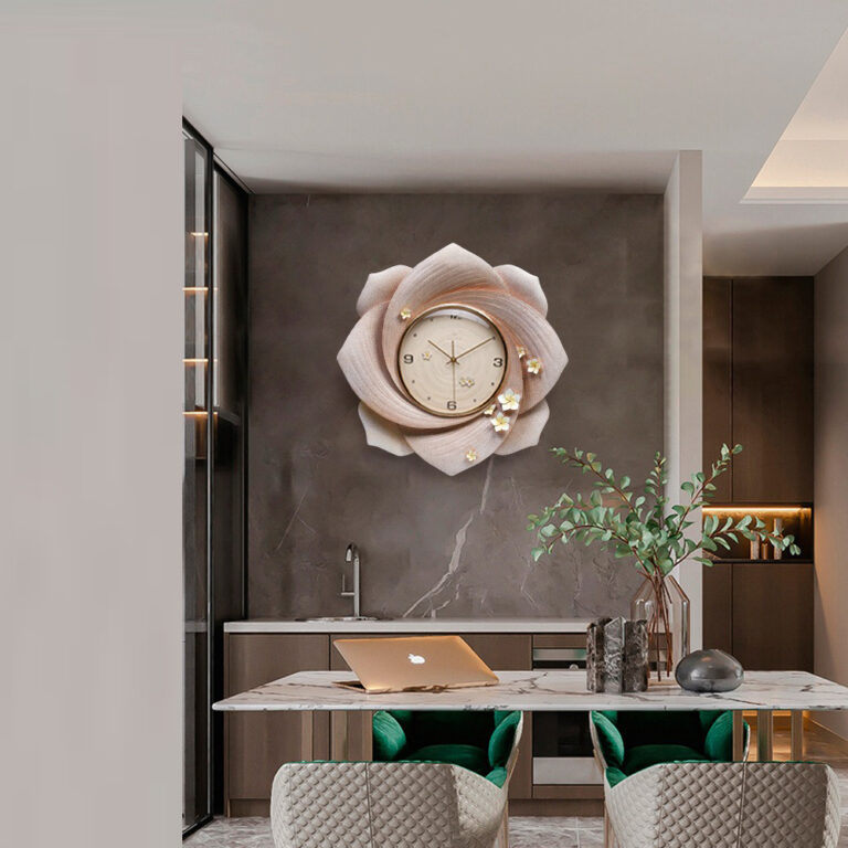 Đồng hồ treo tường hình bông hoa CD1348