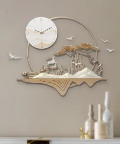 Đồng hồ treo tường kết hợp tranh CD1804