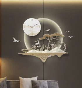 Đồng hồ treo tường kết hợp tranh CD1804