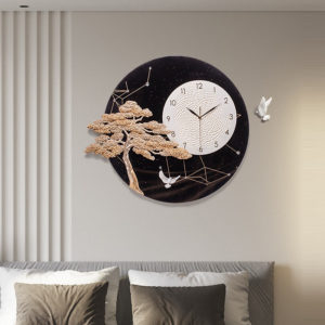 Đồng hồ treo tường tùng và hạc CD1803