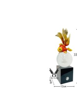 Qủa cầu pha lê kèm đèn led trang trí