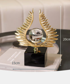 Mô hình đôi cánh mix quả cầu pha lê