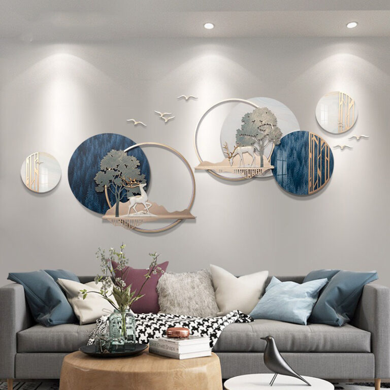 Phù điêu hươu nai treo tường CD1349