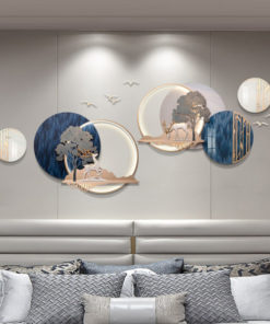 Phù điêu hươu nai treo tường CD1349