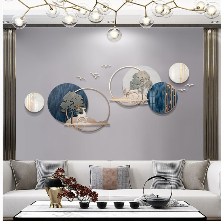 Phù điêu hươu nai treo tường CD1349