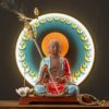 Thác khói trầm hương Phật Địa Tạng Vương