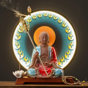 Thác Khói Trầm Hương Phật Địa Tạng Vương - Shop Decor Hà Nội