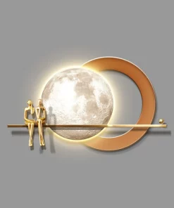 Tranh 3D kết hợp đèn Led phong cách hiện đại