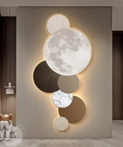 Tranh hình học 3D treo tường sang trọng